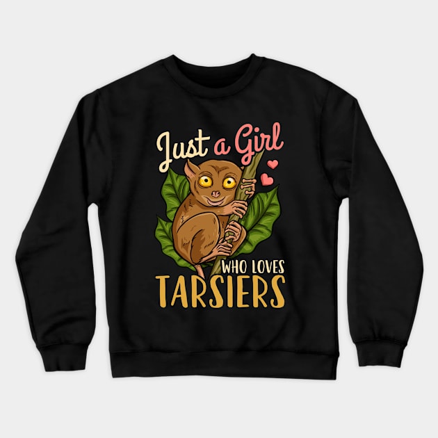 Tarsier Tarsier Lover Crewneck Sweatshirt by CreativeGiftShop